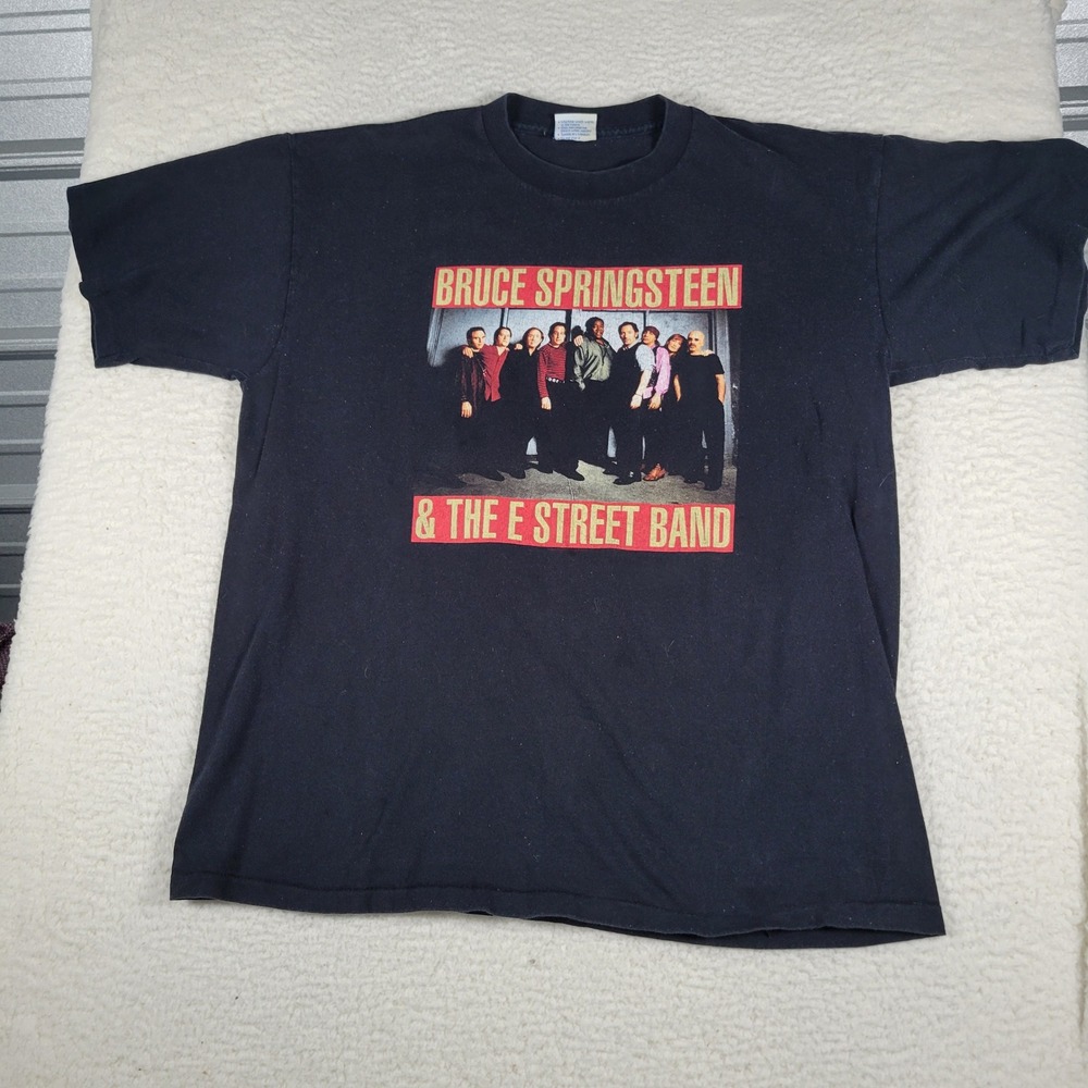 All Sport Bruce Springsteen T Shirt Mens XL Black 1999 E Street Band Tour Tee